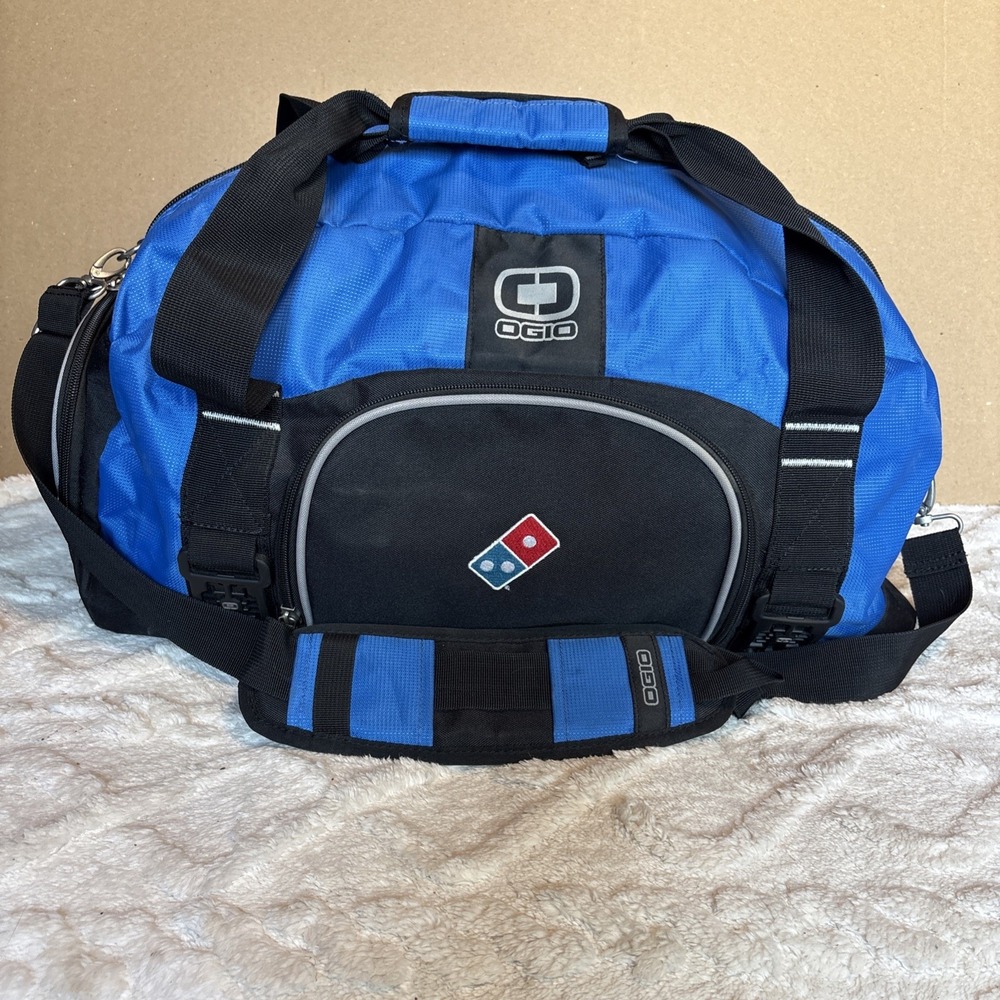 Dominoes OGIO Big Dome Duffel Bag Blue Black Gym Travel Carry On
